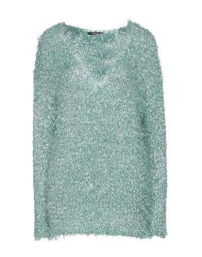 Shop Carla G. Woman Sweater Light Green Size 6 Polyamide, Polyester