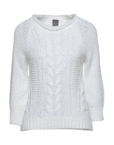 Shop Lorena Antoniazzi Woman Sweater Ivory Size 8 Cotton, Polyamide, Polyester In White