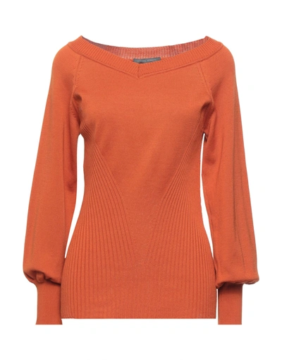 Shop Alberta Ferretti Sweaters In Orange