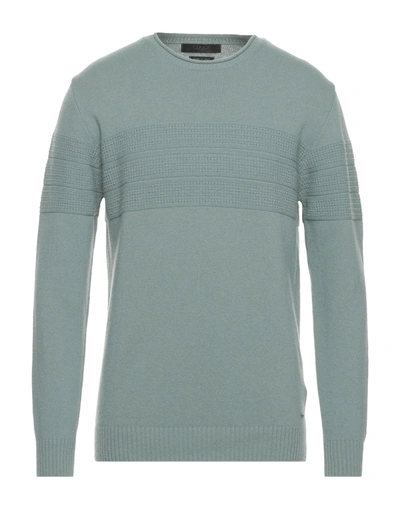 Shop Liu •jo Man Sweaters In Sage Green