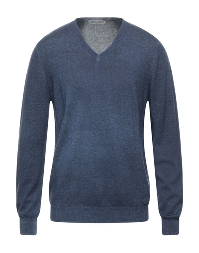 Shop Parramatta Man Sweater Blue Size Xxl Wool, Cashmere, Viscose