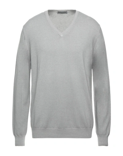 Shop Parramatta Man Sweater Grey Size Xxl Wool, Cashmere, Viscose