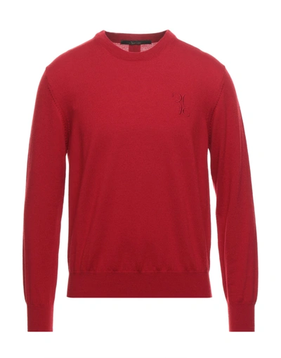 Shop Billionaire Man Sweater Red Size 3xl Virgin Wool