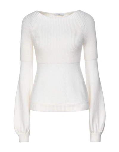 Shop High Woman Sweater Ivory Size L Wool In White