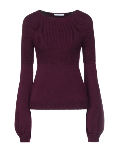 Shop High Woman Sweater Garnet Size M Wool In Red