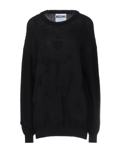 Shop Moschino Woman Sweater Black Size 14 Cotton, Polyamide