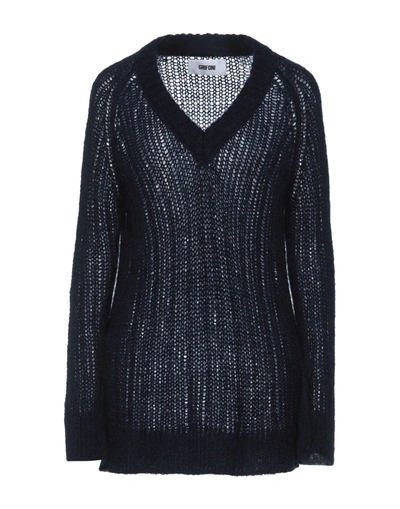 Shop Mauro Grifoni Sweaters In Dark Blue