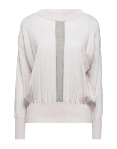 Shop Lorena Antoniazzi Woman Sweater Dove Grey Size 8 Virgin Wool, Viscose, Polyester