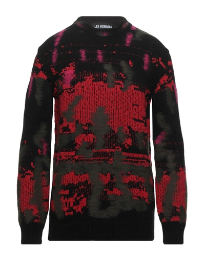 Shop Les Hommes Man Sweater Black Size M Merino Wool