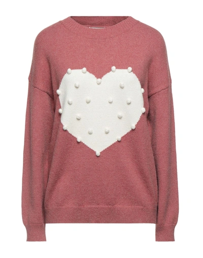 Shop Molly Bracken Sweaters In Pastel Pink