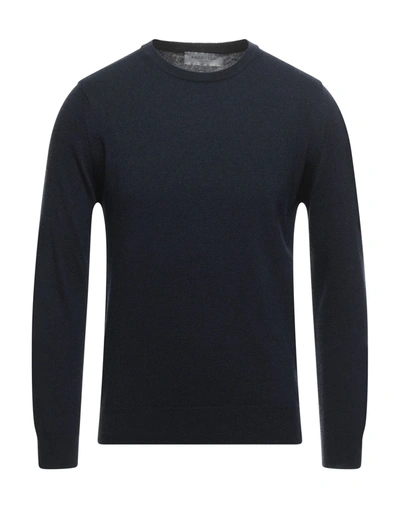 Shop Ago E Filo Sweaters In Dark Blue