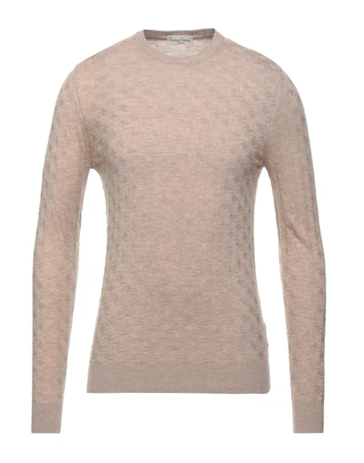 Shop Cashmere Company Man Sweater Beige Size 50 Wool, Cashmere, Nylon, Silk