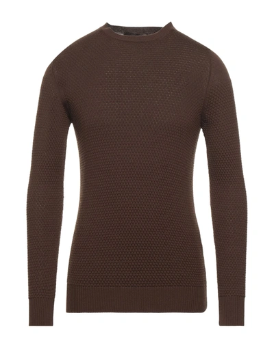 Shop Jeordie's Man Sweater Khaki Size 3xl Merino Wool, Dralon In Beige
