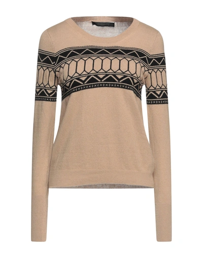 Shop Messagerie Sweaters In Camel
