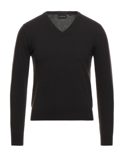 Shop Addiction Sweaters In Dark Brown