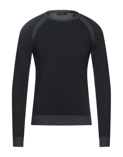 Shop Liu •jo Man Sweaters In Dark Blue