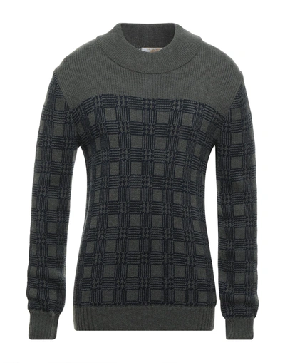 Shop Le Mont St Michel Man Sweater Military Green Size S Acrylic, Alpaca Wool, Merino Wool