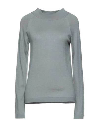 Shop Live Woman Sweater Grey Size 8 Wool, Silk