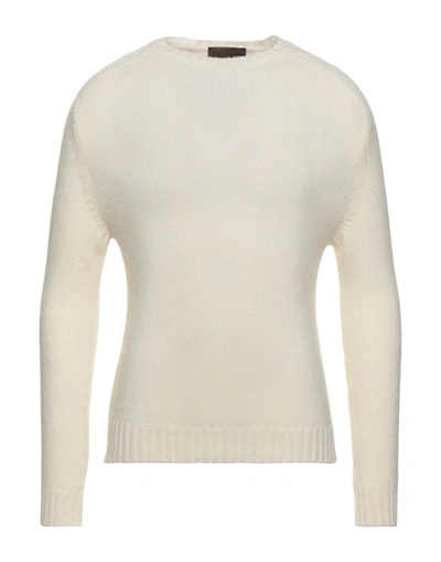 Shop Hōsio Man Sweater Ivory Size M Wool, Polyamide