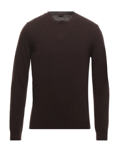 Shop Mp Massimo Piombo Sweaters In Dark Brown