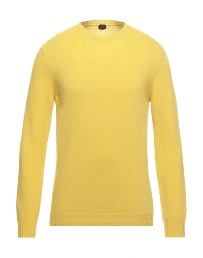 Shop Mp Massimo Piombo Man Sweater Yellow Size 44 Merino Wool