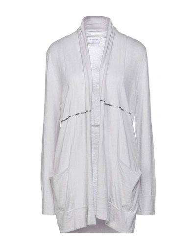 Shop Snobby Sheep Woman Cardigan Light Grey Size 8 Silk, Cashmere