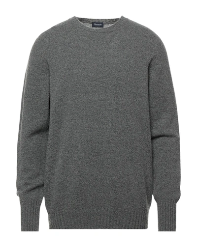 Shop Drumohr Man Sweater Grey Size 46 Lambswool