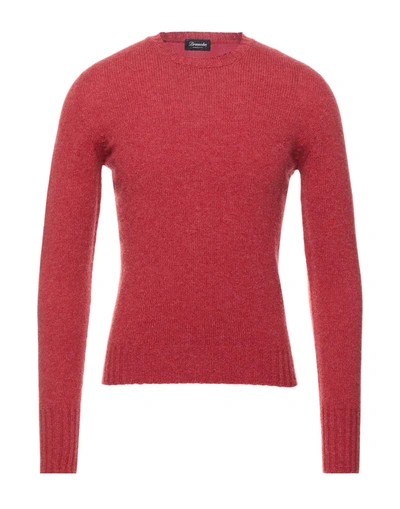 Shop Drumohr Man Sweater Red Size 46 Lambswool