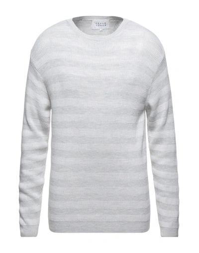 Shop Cesar Casier Man Sweater Light Grey Size Xl Merino Wool, Silk