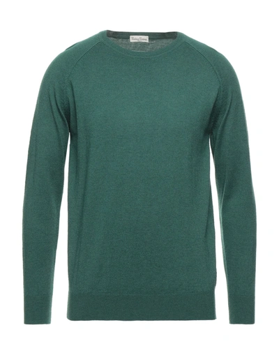 Shop Cashmere Company Sweaters In Emerald Green