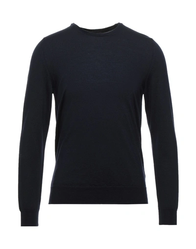 Shop +39 Masq Sweaters In Dark Blue
