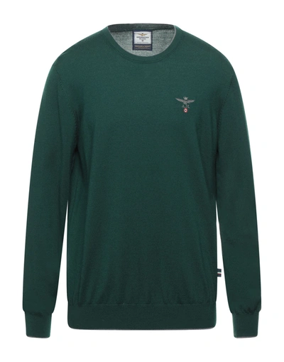 Shop Aeronautica Militare Sweaters In Dark Green