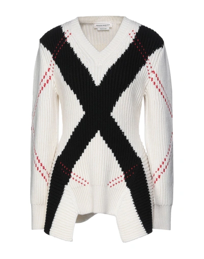 Shop Alexander Mcqueen Woman Sweater Ivory Size Xxs Wool, Cashmere In White