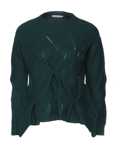 Shop High Woman Sweater Dark Green Size L Alpaca Wool, Nylon