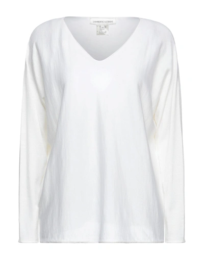 Shop Lamberto Losani Woman Sweater White Size 6 Cashmere, Silk