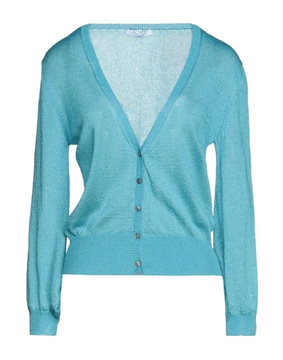 Shop Beatrice B Beatrice.b Cardigans In Turquoise