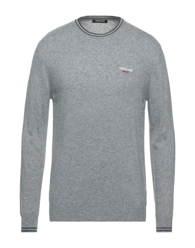 Shop Roberto Cavalli Sport Sweaters In Grey