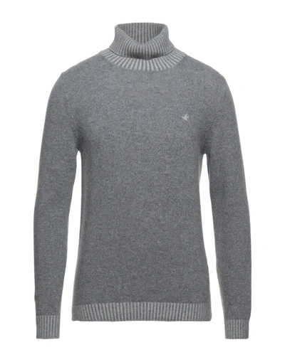 Shop Brooksfield Man Turtleneck Light Grey Size 46 Wool