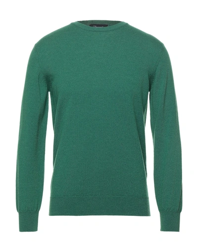 Shop Drumohr Man Sweater Green Size 38 Wool, Cashmere