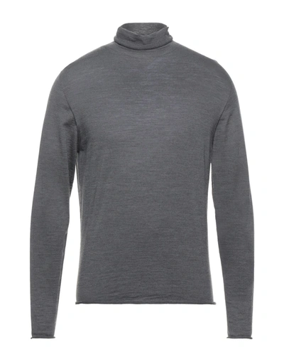 Shop Original Vintage Style Man Turtleneck Lead Size Xxl Merino Wool In Grey
