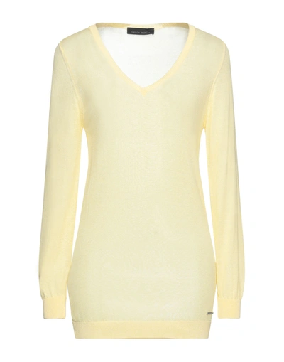 Shop Frankie Morello Woman Sweater Yellow Size M Viscose, Polyamide