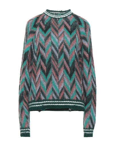 Shop Pinko Woman Sweater Green Size L Acrylic, Mohair Wool, Polyamide, Polyester, Wool