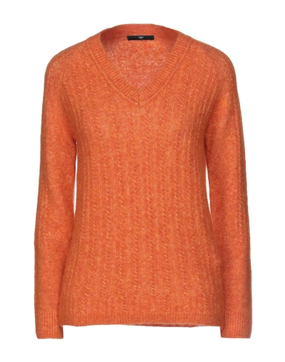 Shop High Woman Sweater Orange Size Xs Nylon, Wool, Alpaca Wool, Elastane