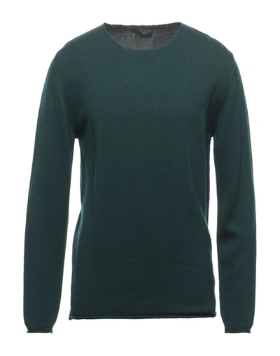 Shop Daniele Fiesoli Man Sweater Dark Green Size S Virgin Wool