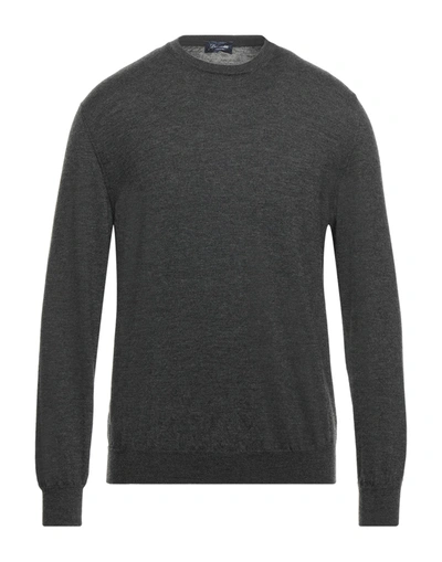 Shop Drumohr Man Sweater Steel Grey Size 46 Cashmere