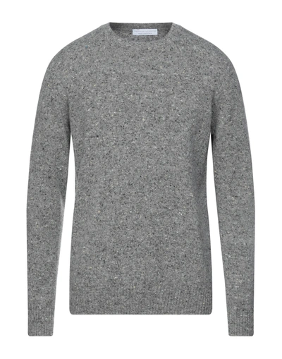 Shop Filippo De Laurentiis Man Sweater Grey Size 46 Lambswool, Cashmere, Polyamide