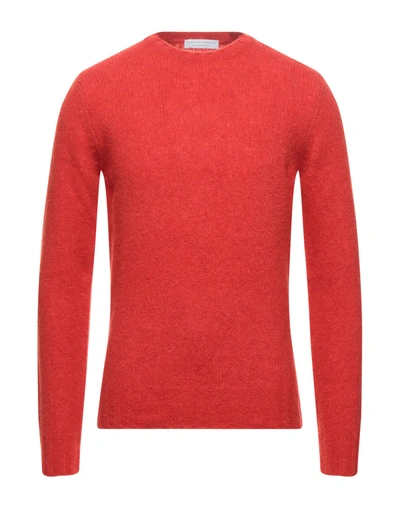 Shop Filippo De Laurentiis Man Sweater Red Size 40 Merino Wool, Cashmere, Polyamide