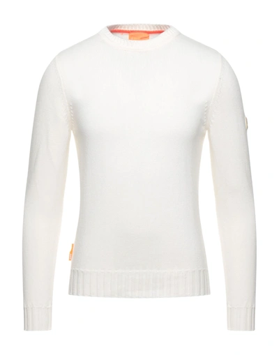 Shop Suns Man Sweater White Size Xxl Wool, Dralon