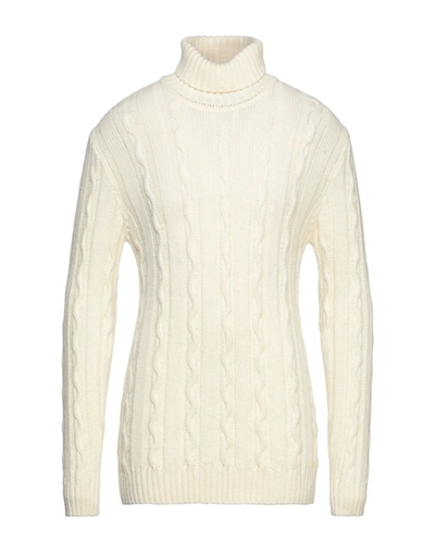 Shop Besilent Man Turtleneck Ivory Size Xl Acrylic, Wool, Viscose, Alpaca Wool In White