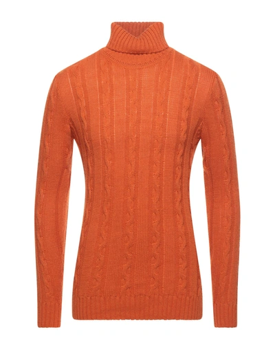 Shop Besilent Man Turtleneck Orange Size Xl Acrylic, Wool, Viscose, Alpaca Wool